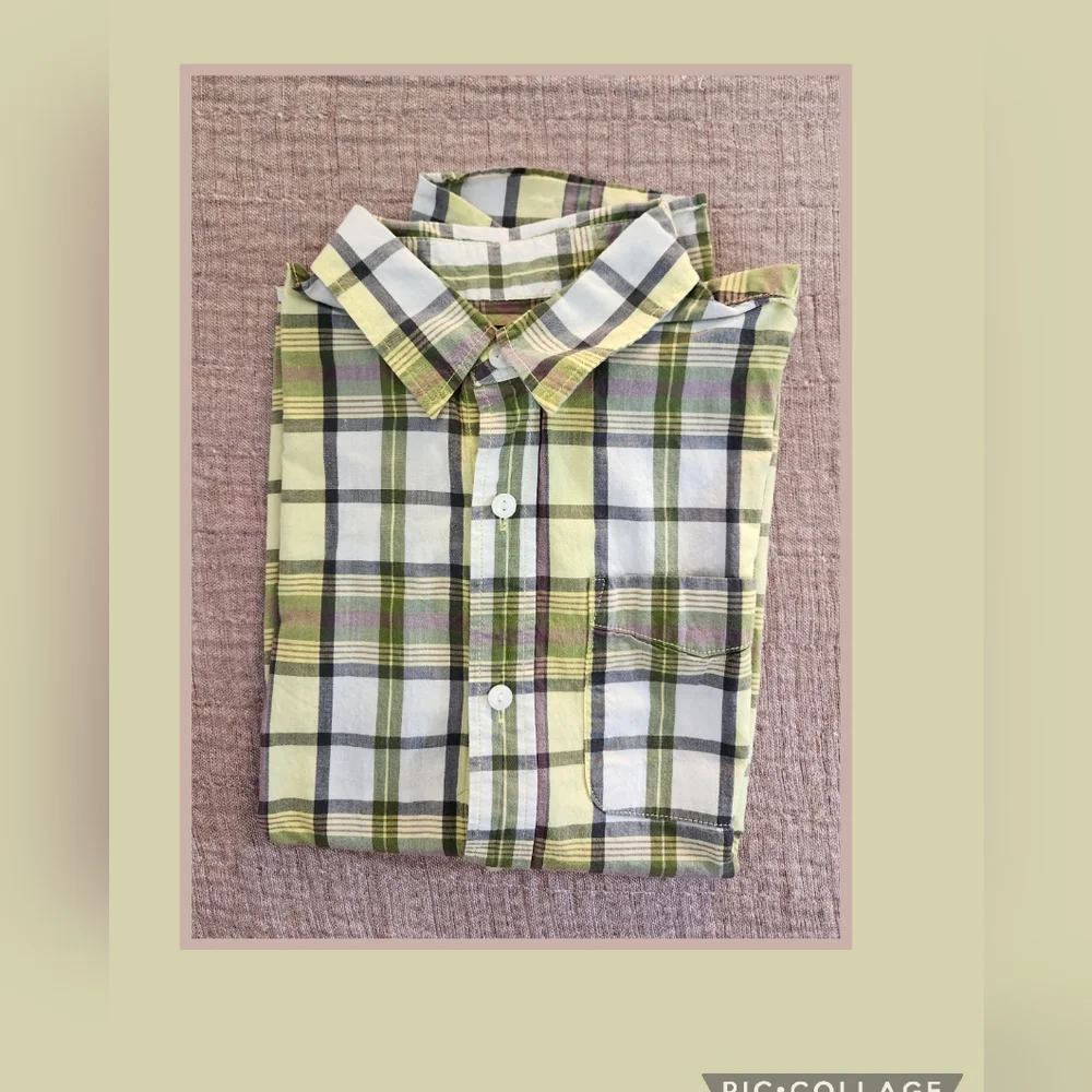 Gap kids Plaid button down top